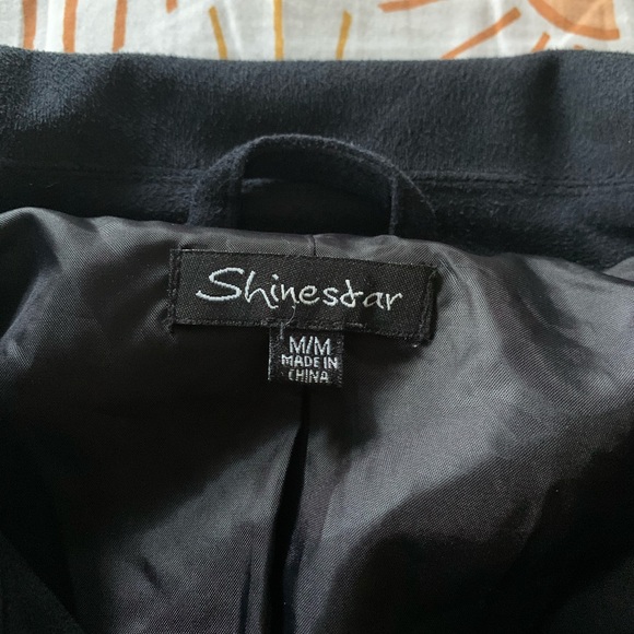 Faux suede jacket with zipper accents - Picture 2 of 3